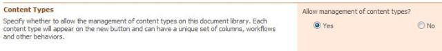 SharePoint Document Library Set Content Type